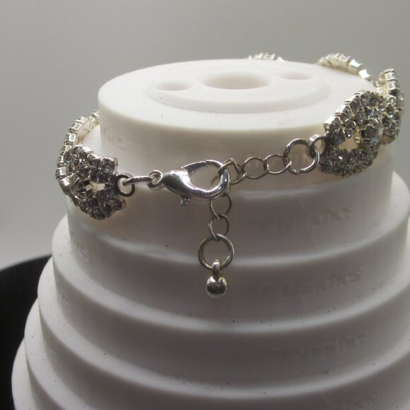 Adjustable Bling Rhinestone Bracelet - Picture 3 of 3